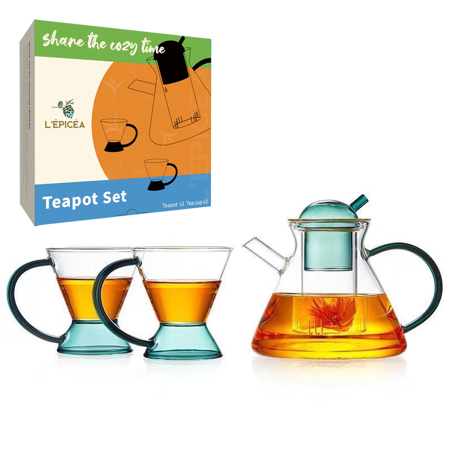 L'ÉPICÉA Glass Tea Pot Set