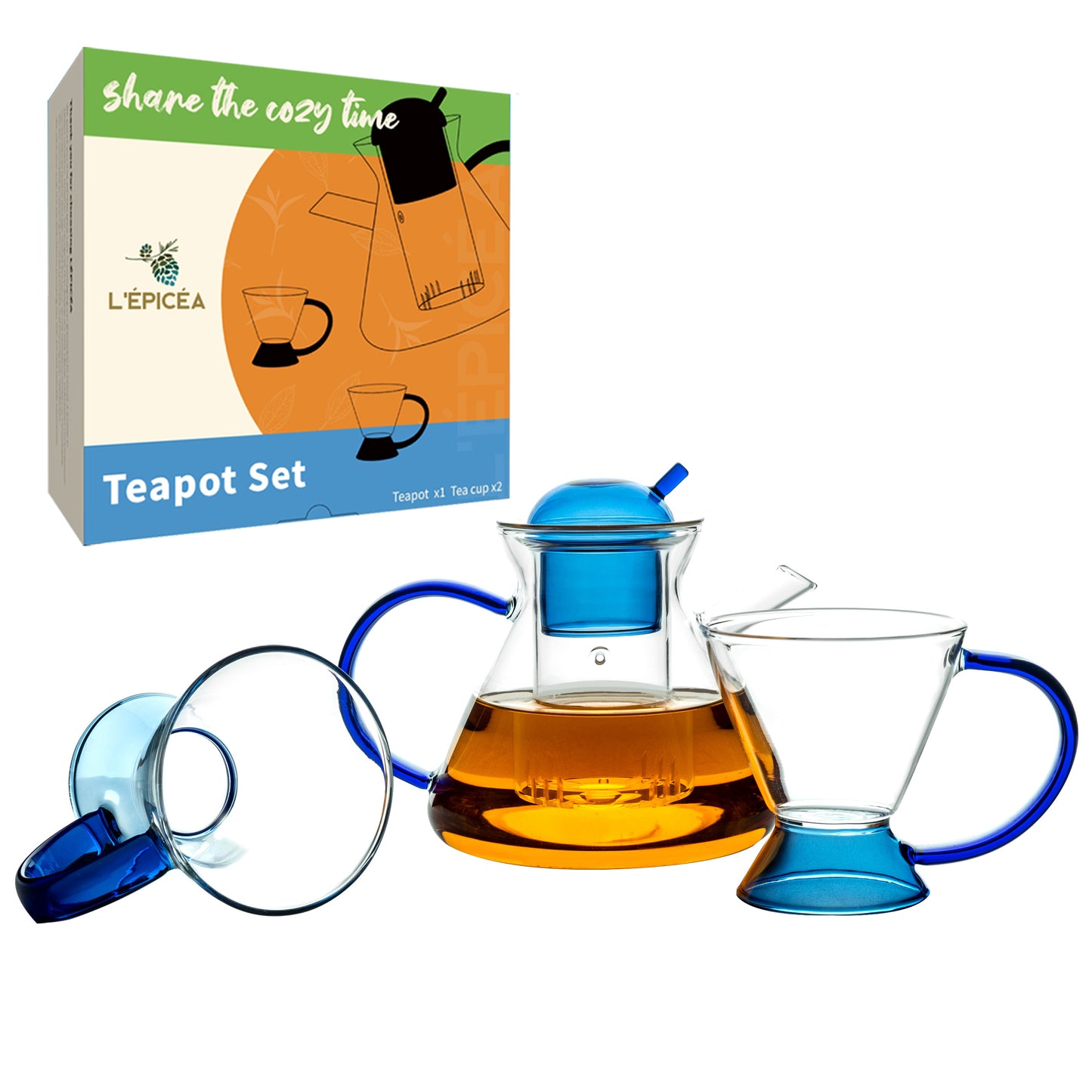 L'ÉPICÉA Glass Tea Pot Set