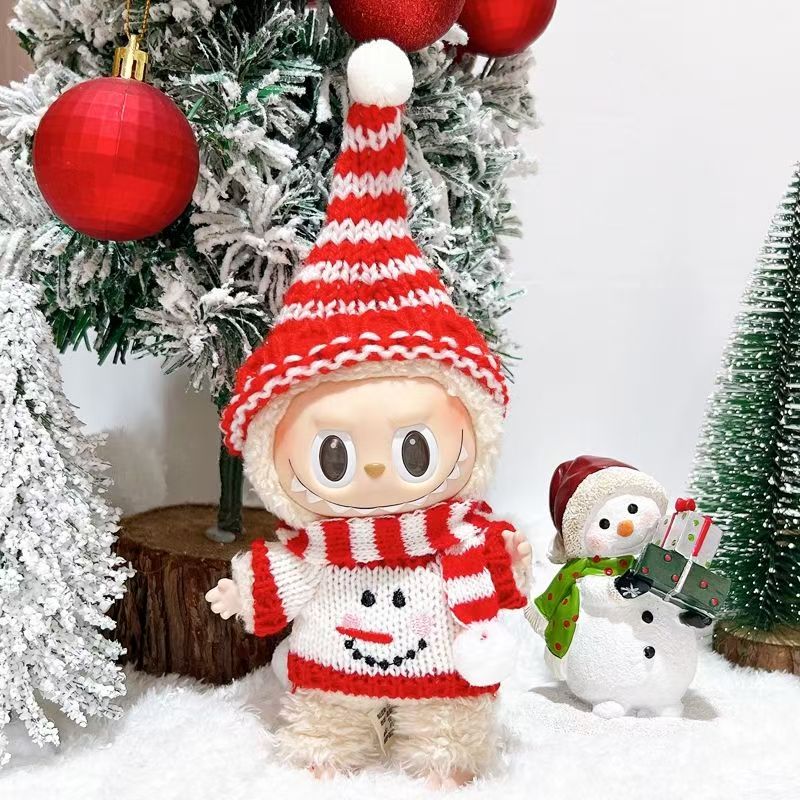 Labubu Christmas Doll Clothes - Adorable 1~3-Piece Set for 17cm Dolls