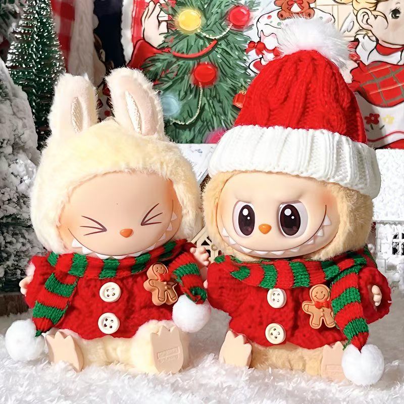 Labubu Christmas Doll Clothes - Adorable 1~3-Piece Set for 17cm Dolls