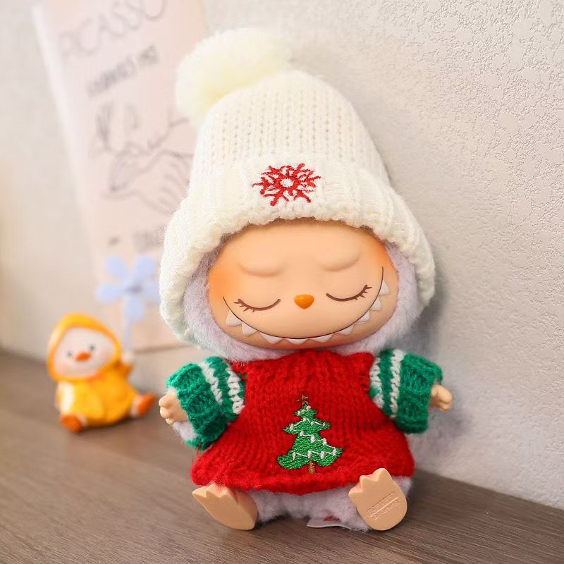 Labubu Christmas Doll Clothes - Adorable 1~3-Piece Set for 17cm Dolls