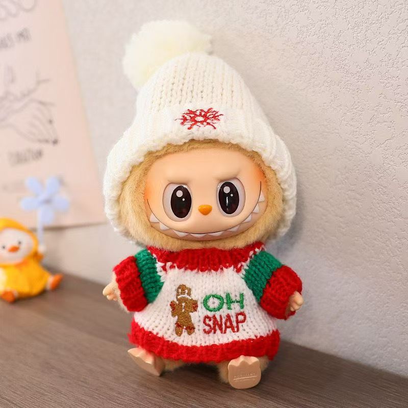Labubu Christmas Doll Clothes - Adorable 1~3-Piece Set for 17cm Dolls