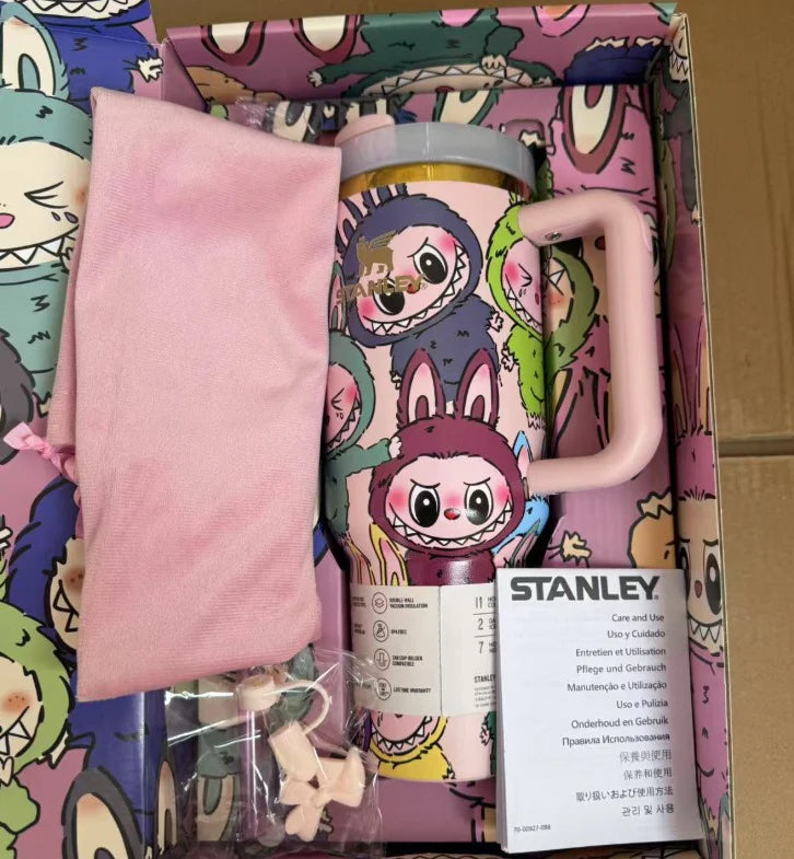 Limited Edition Labubu 40 oz Tumbler Christmas Cute & Funny Gift
