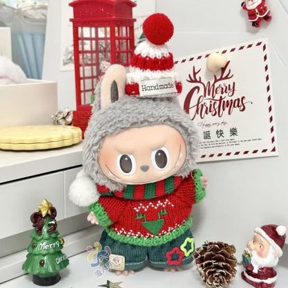 Labubu Christmas Doll Clothes - Adorable 1~3-Piece Set for 17cm Dolls