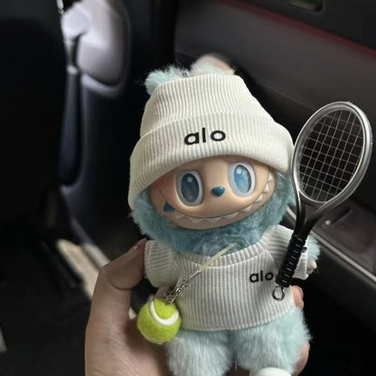 Super cute tennis sports set labubu waifu 17cm plush dolls(no doll)