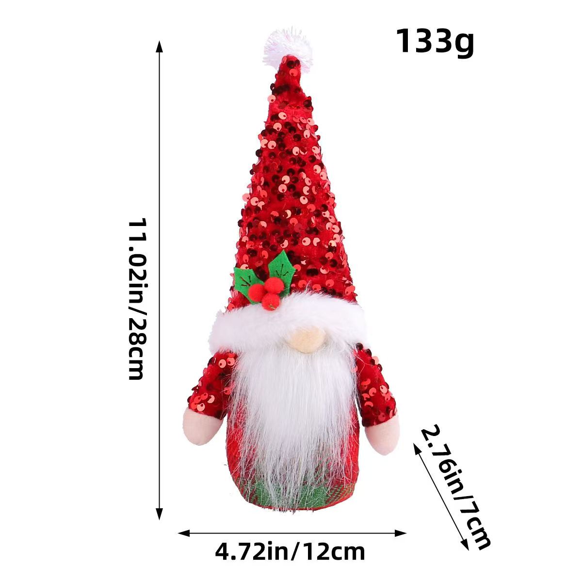 Christmas Couple Dolls with Striped Hats - Adorable Tree Hugging Ornaments, Holiday Decor for Mantel, Gifts for Couples