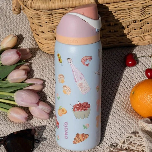 Owala New 304 Stainless-Steel Dual-Sip Vacuum Tumbler – Portable Sports Straw Cup, Travel Mug for Hot & Cold Drinks & Fruit Infusion