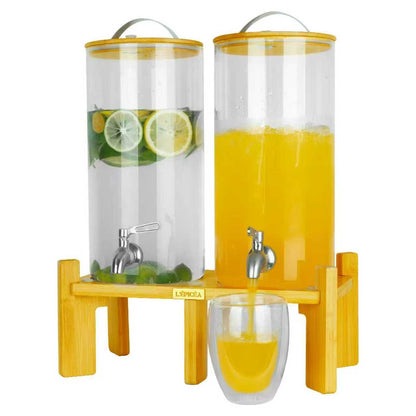L'ÉPICÉA 2 Pack Drink Dispenser with Stand, 304 Stainless Faucet for Parties